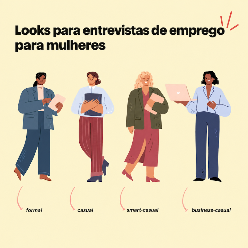 vestir numa entrevista cv women